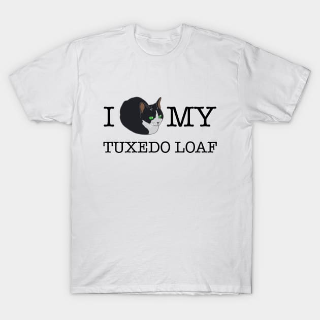 I Love My Tuxedo Loaf - inverted T-Shirt by CCDesign